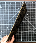 Single Signature Black Botanical Black Paper Notebook
