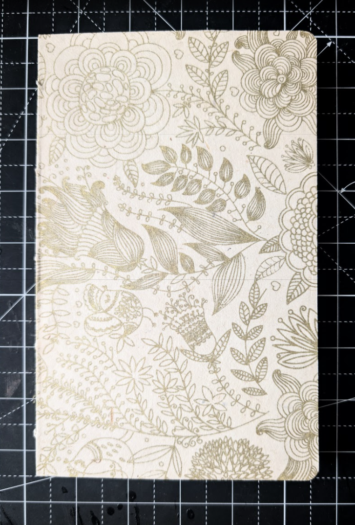 Gold & Cream Botanical - Imperfect