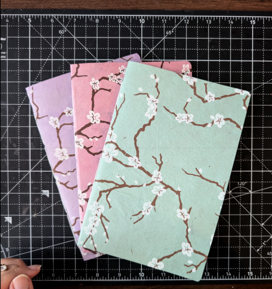 In Full Bloom Black Paper Notebook