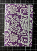 Silver Paisley Silkscreen Notebook