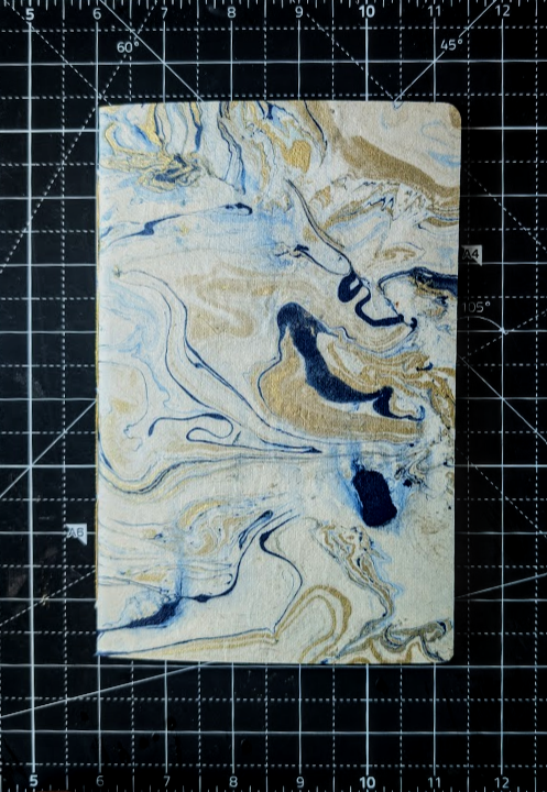 River Gold Black Paper Single Signature Notebook