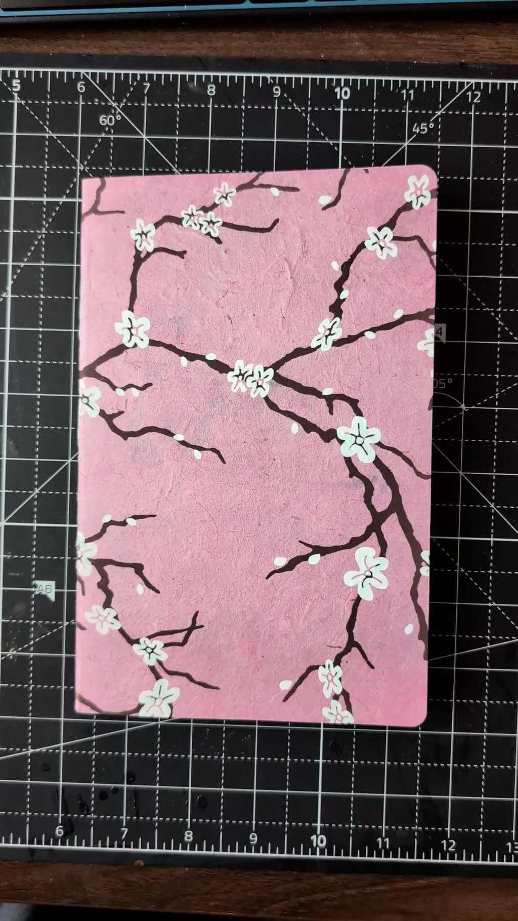 In Full Bloom Black Paper Notebook