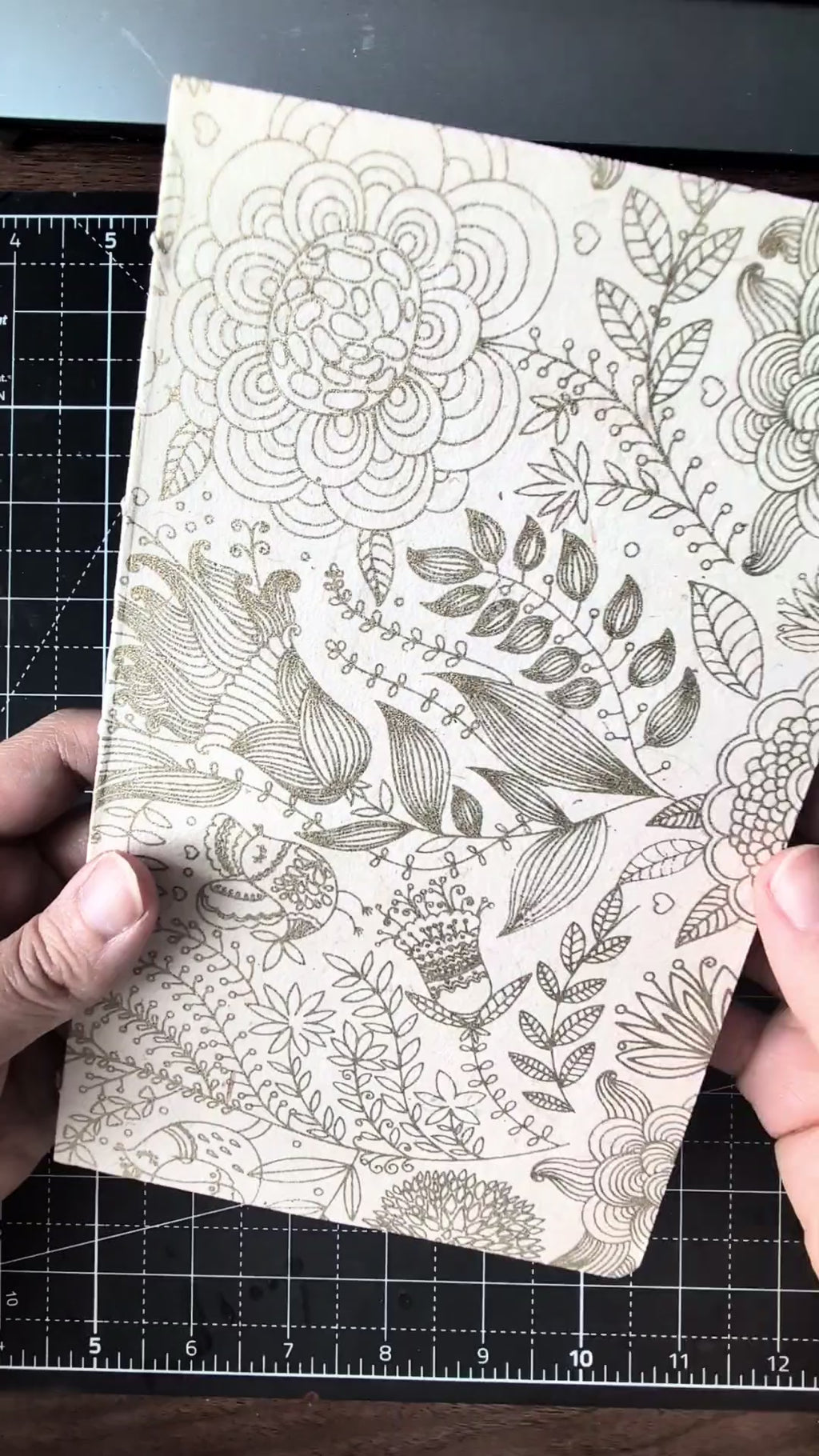 Gold & Cream Botanical - Imperfect