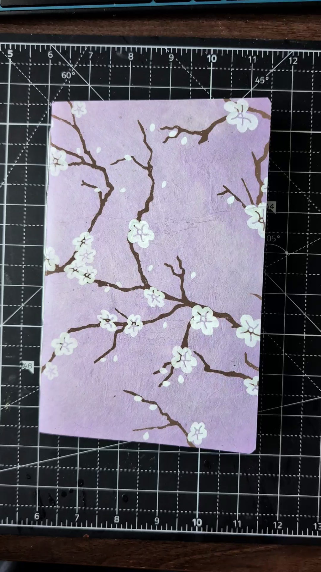 In Full Bloom Black Paper Notebook