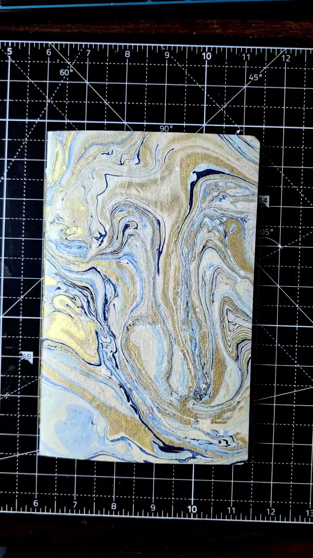 River Gold Black Paper Single Signature Notebook